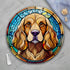 Cocker Spaniel Golden Glass Suncatcher Worktop Saver